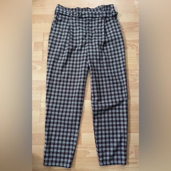 Hollister Pants - Hollister Plaid Trousers with Belt